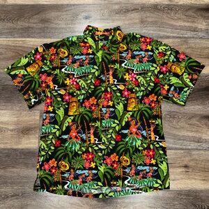 High Seas Trading Company Men's Retro Hula Girls Hawaiian Shirt XXL🌺LIKE NEW🌴